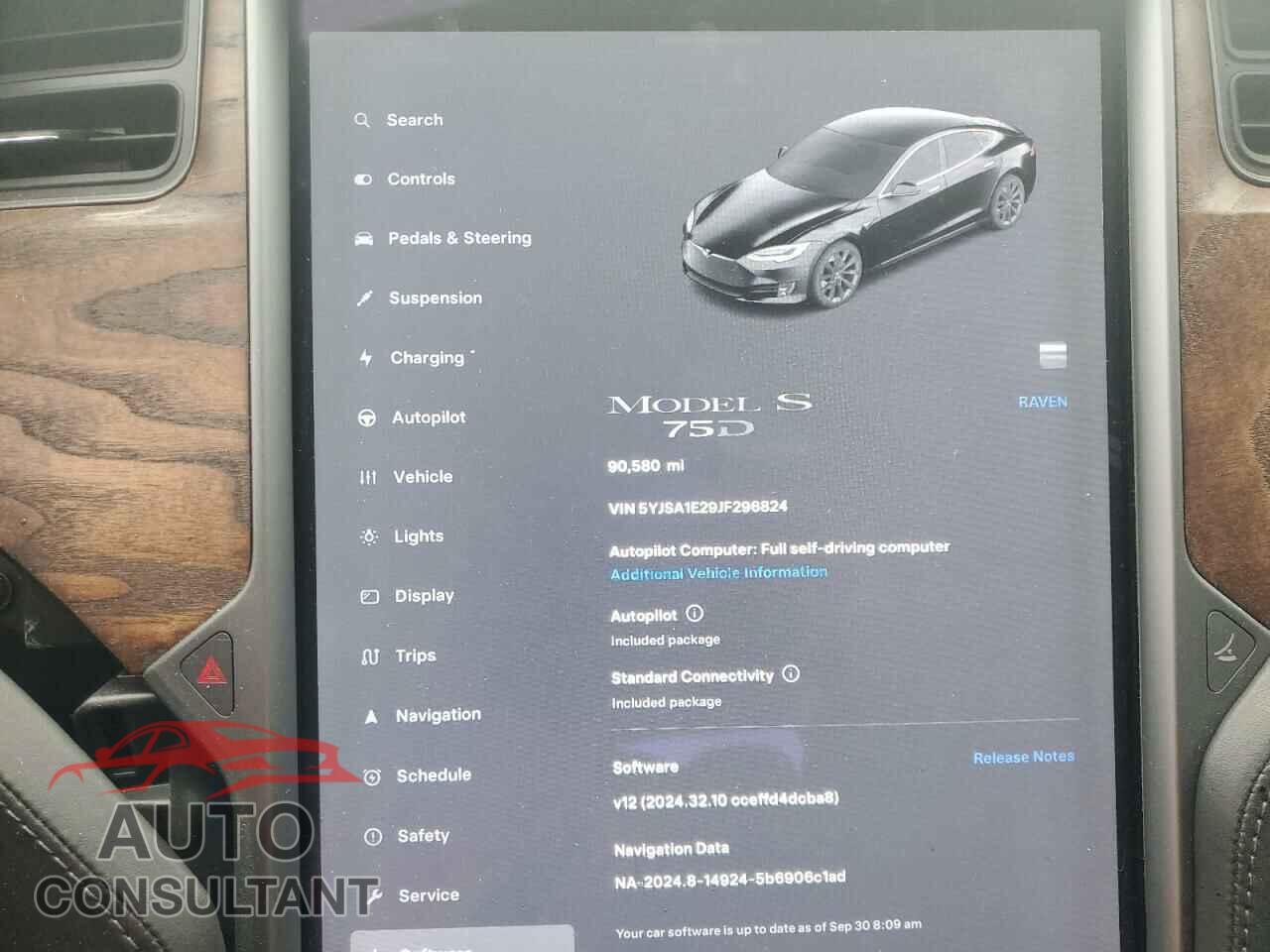 TESLA MODEL S 2018 - 5YJSA1E29JF296824