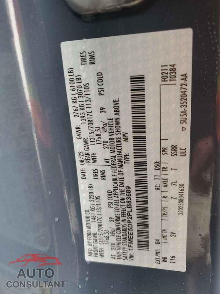 FORD BRONCO 2023 - 1FMEE5DP2PLB83689