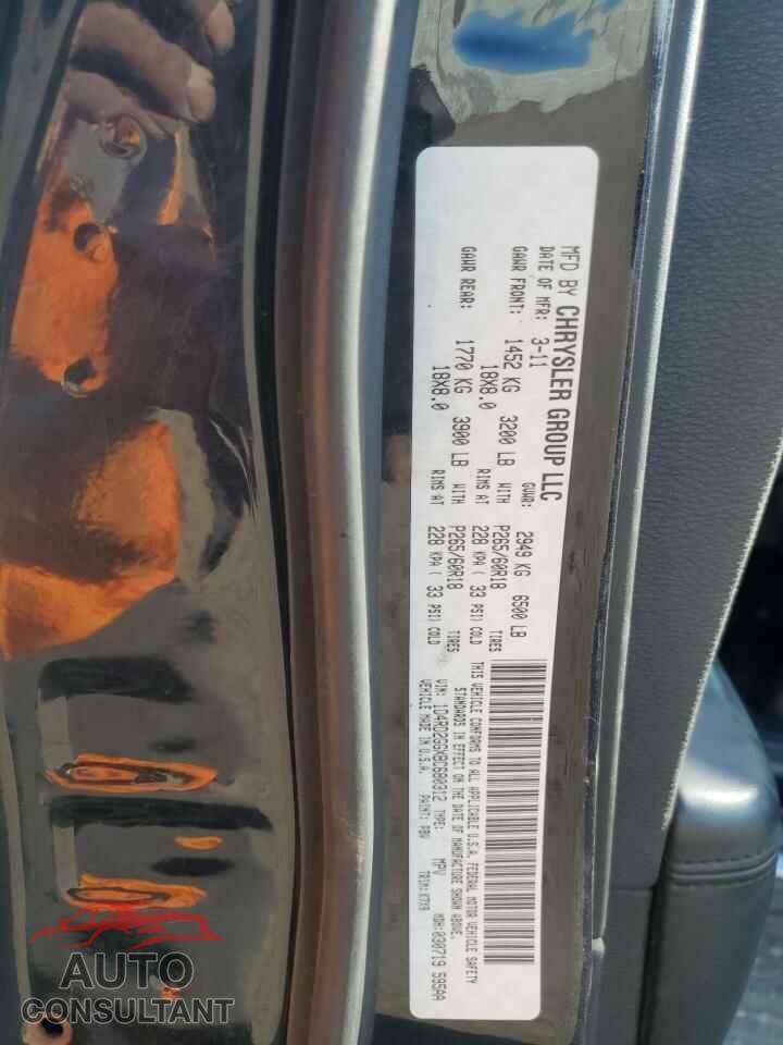 DODGE DURANGO 2011 - 1D4RD2GGXBC680312