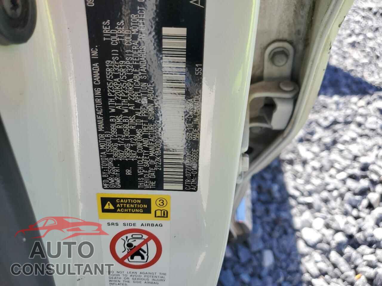 LEXUS RX350 2013 - 2T2ZK1BA2DC100203