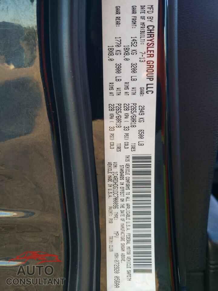 DODGE DURANGO 2013 - 1C4RDHDG1DC700096