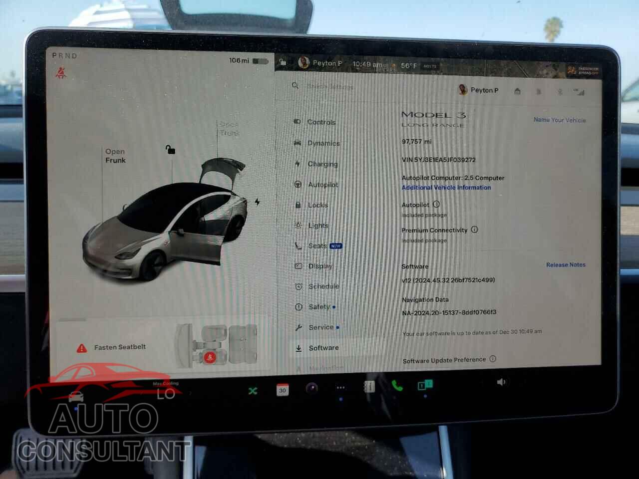 TESLA MODEL 3 2018 - 5YJ3E1EA5JF039272