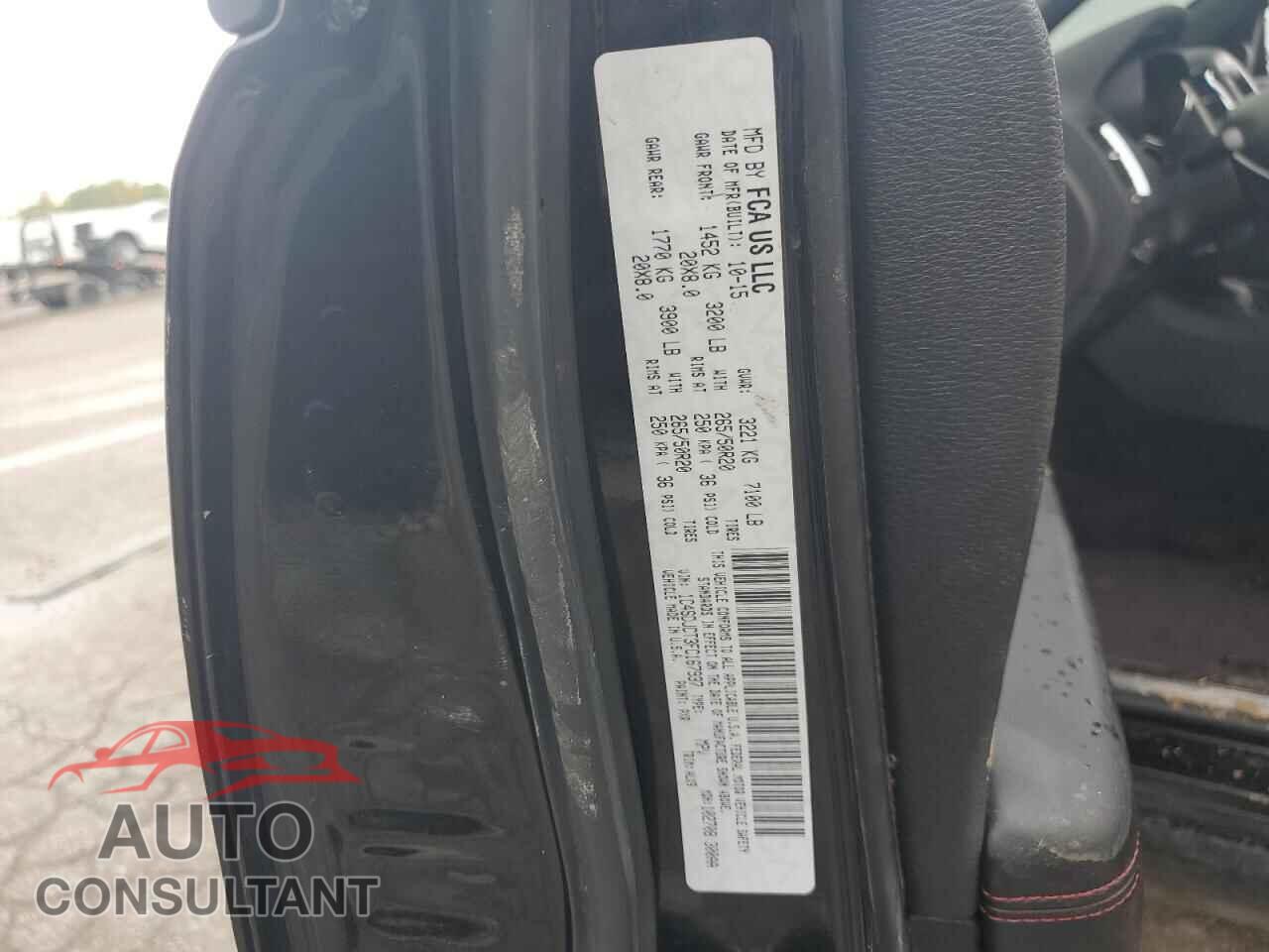 DODGE DURANGO 2015 - 1C4SDJCT3FC167937