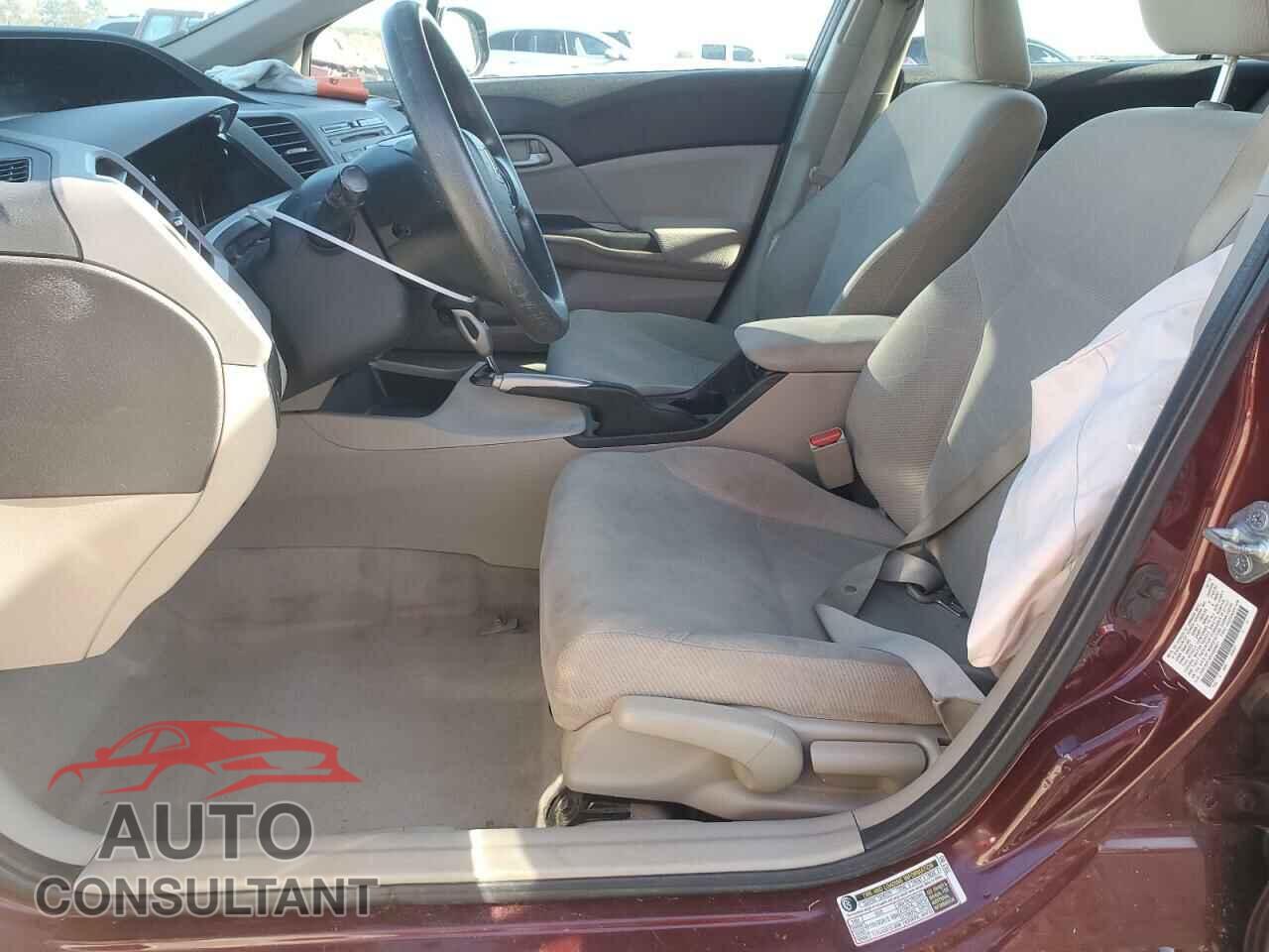 HONDA CIVIC 2012 - 2HGFB2F56CH604611
