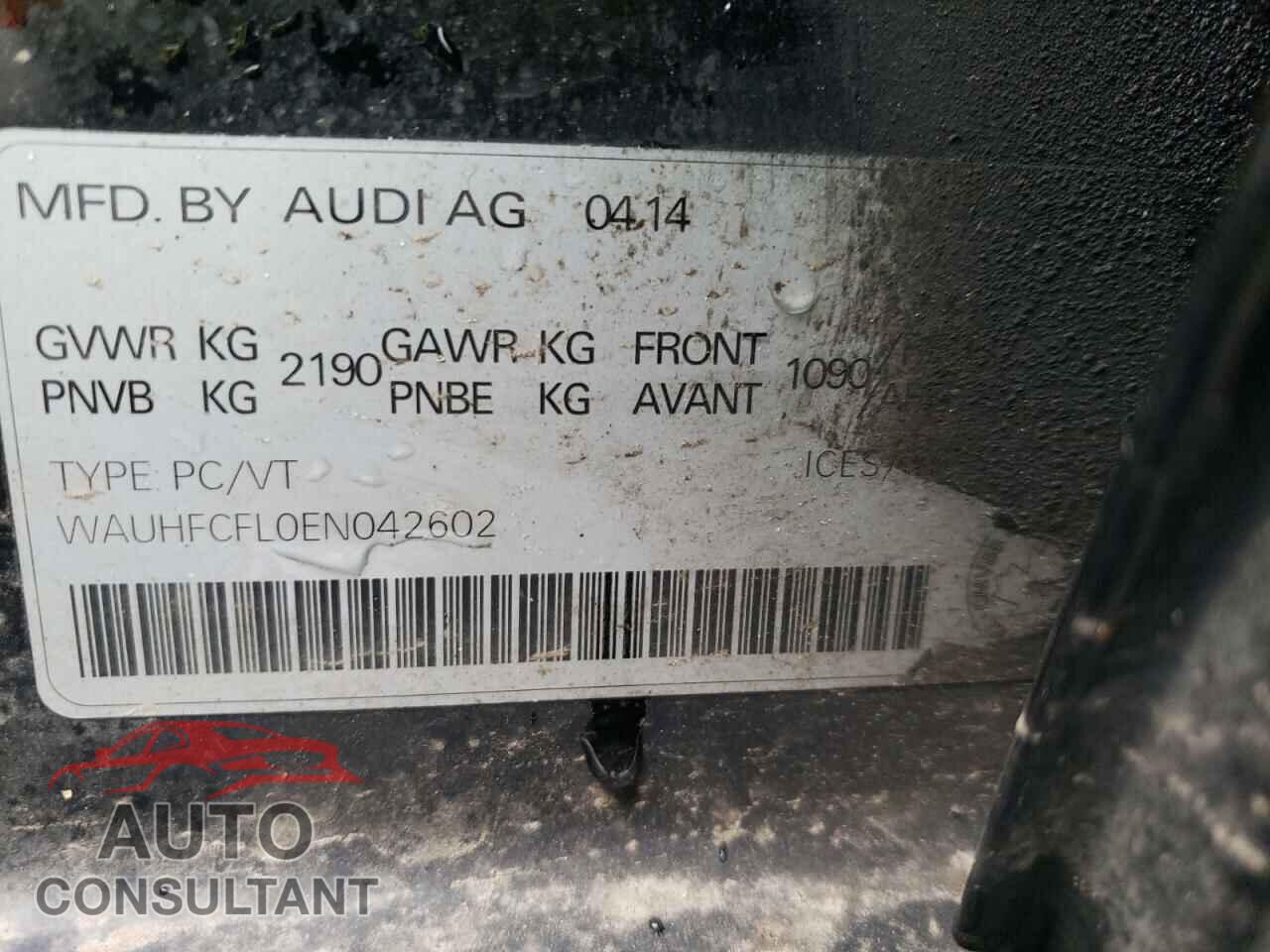 AUDI A4 2014 - WAUHFCFL0EN042602