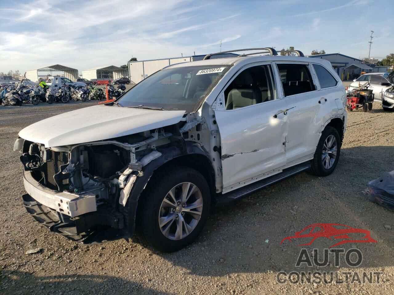 TOYOTA HIGHLANDER 2015 - 5TDKKRFHXFS105705