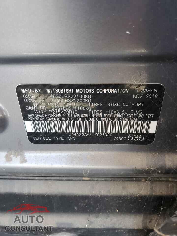 MITSUBISHI ECLIPSE 2020 - JA4AS3AA7LZ023020