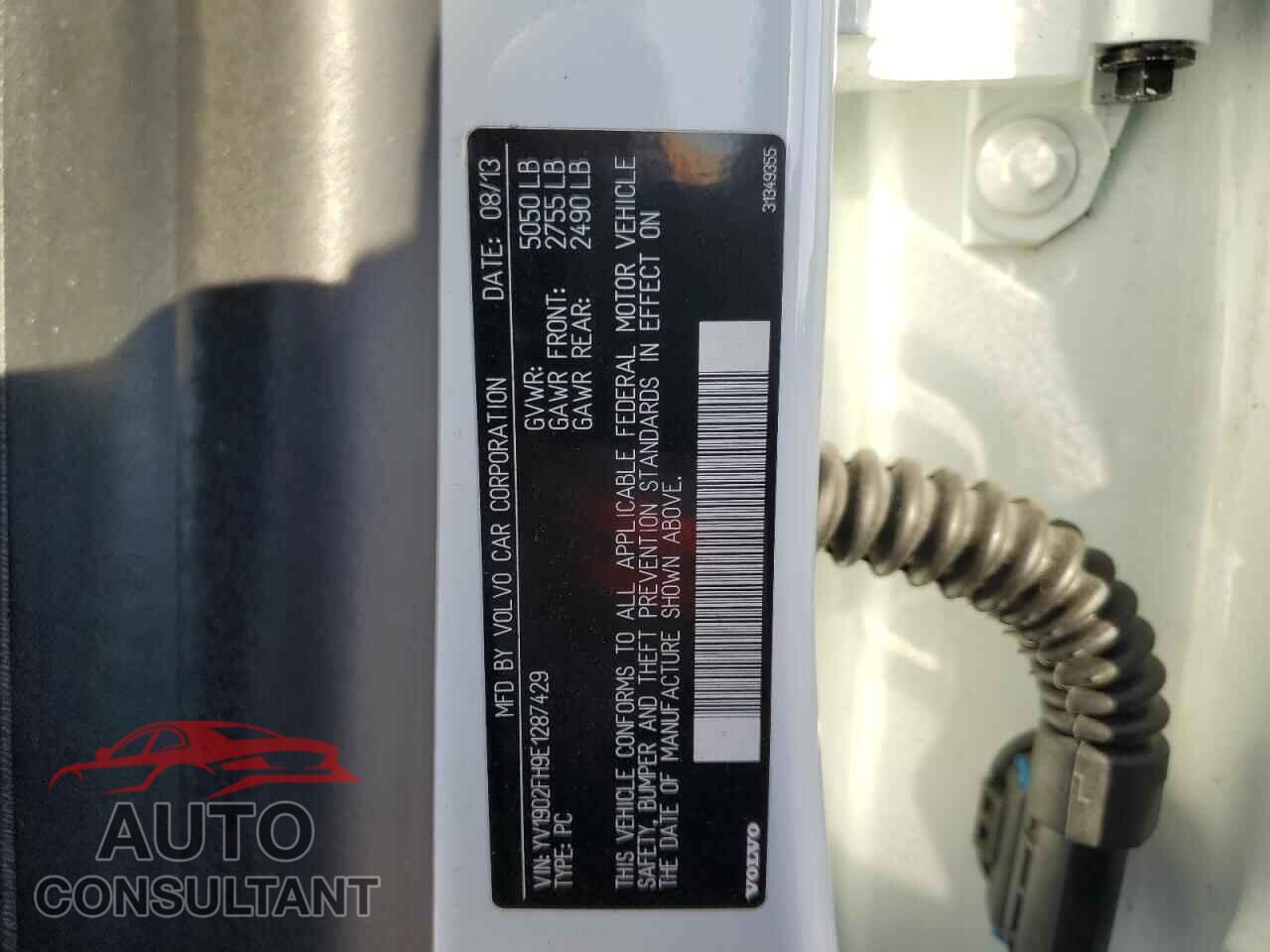 VOLVO S60 2014 - YV1902FH9E1287429