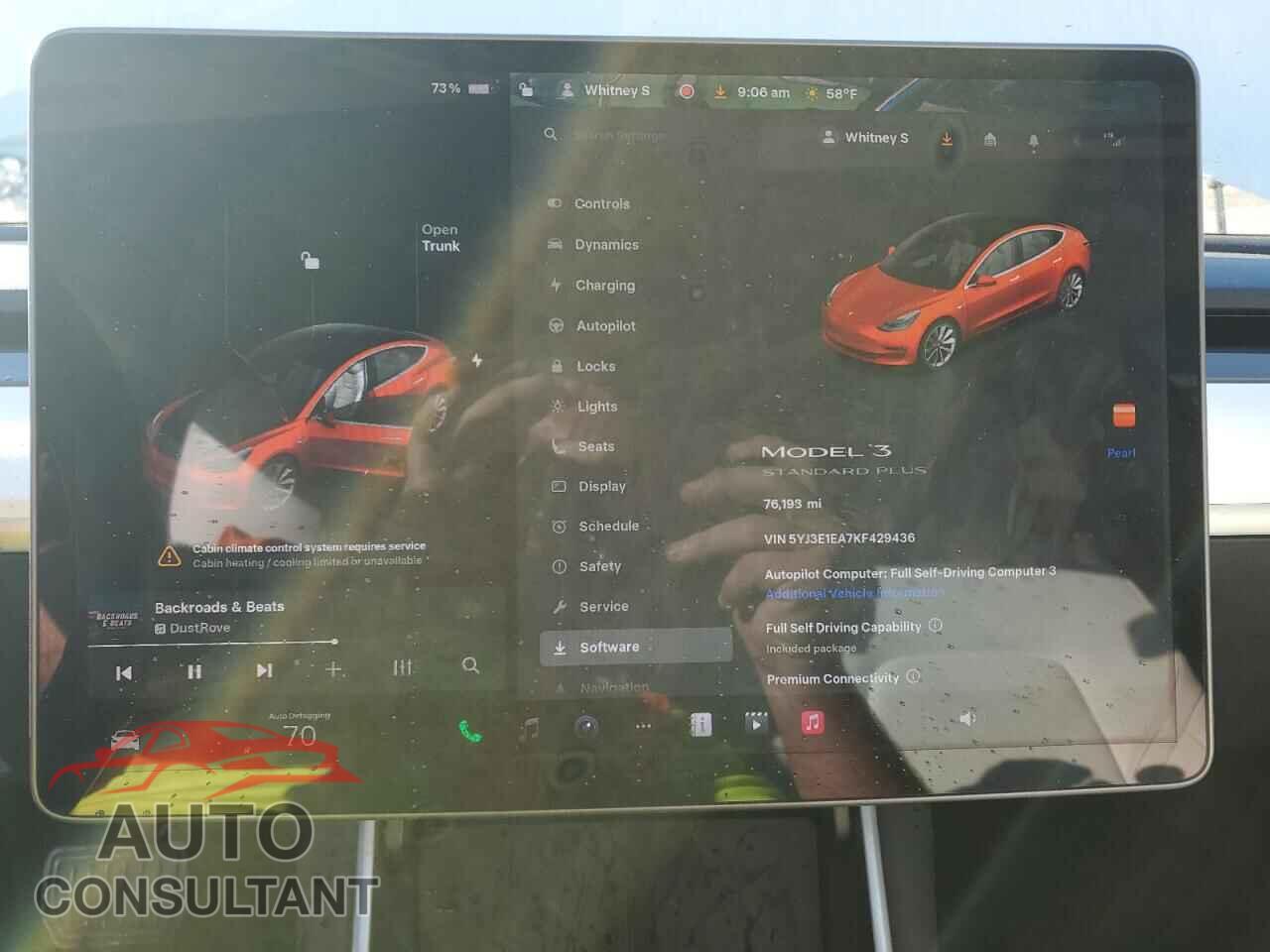 TESLA MODEL 3 2019 - 5YJ3E1EA7KF429436