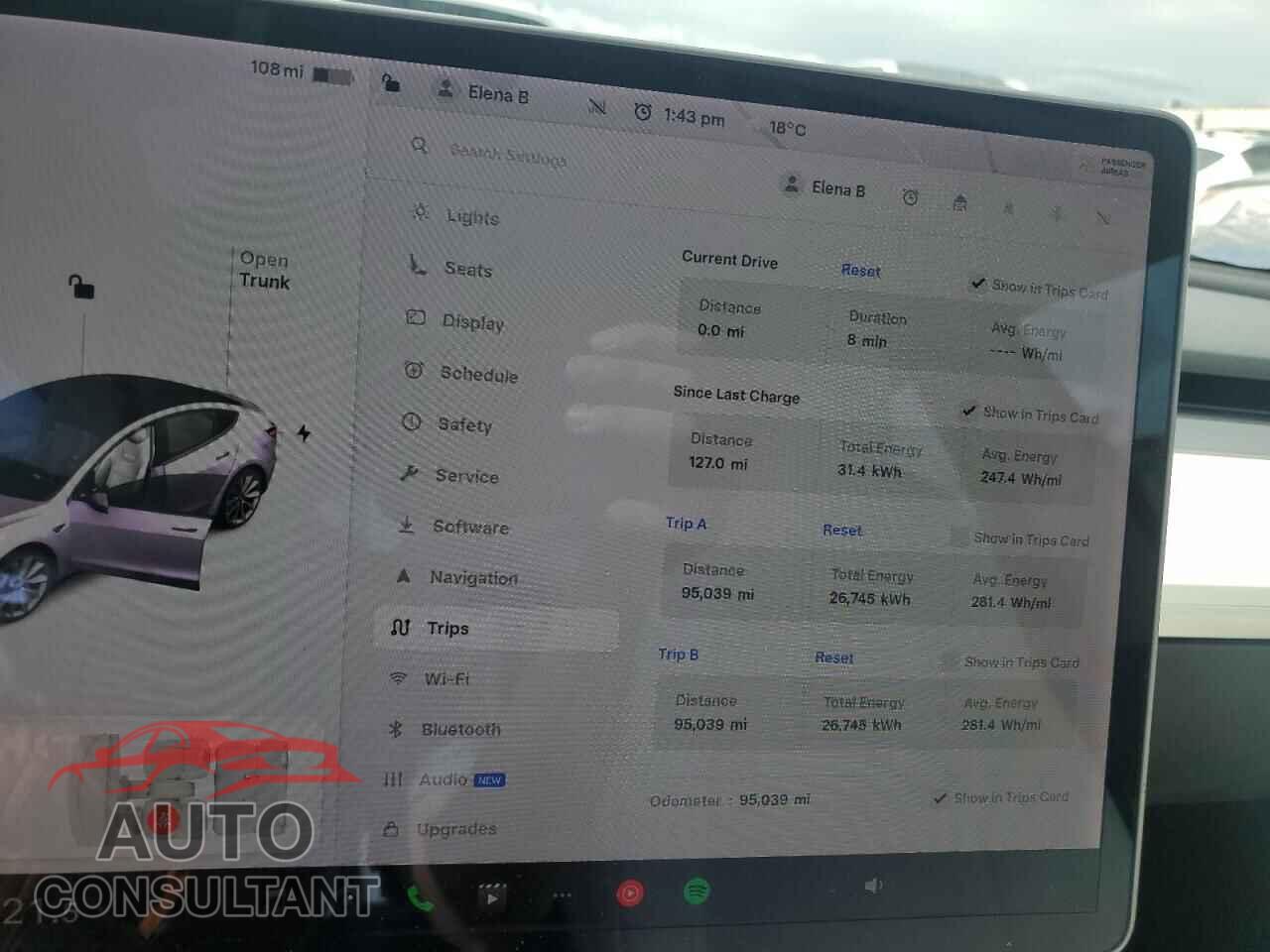 TESLA MODEL 3 2018 - 5YJ3E1EB6JF135209