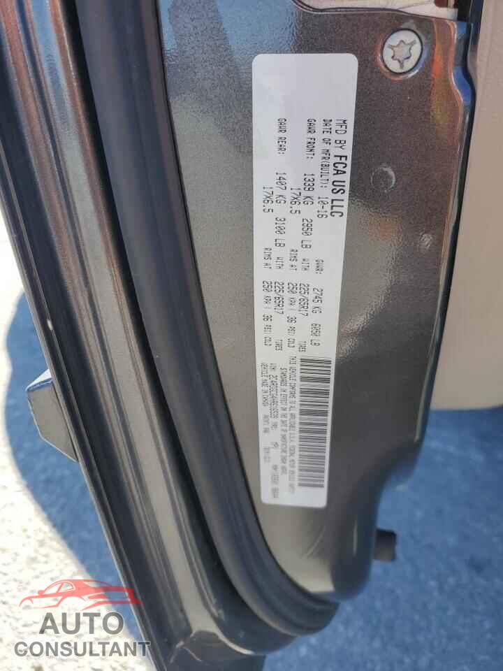 DODGE CARAVAN 2017 - 2C4RDGCG4HR616539