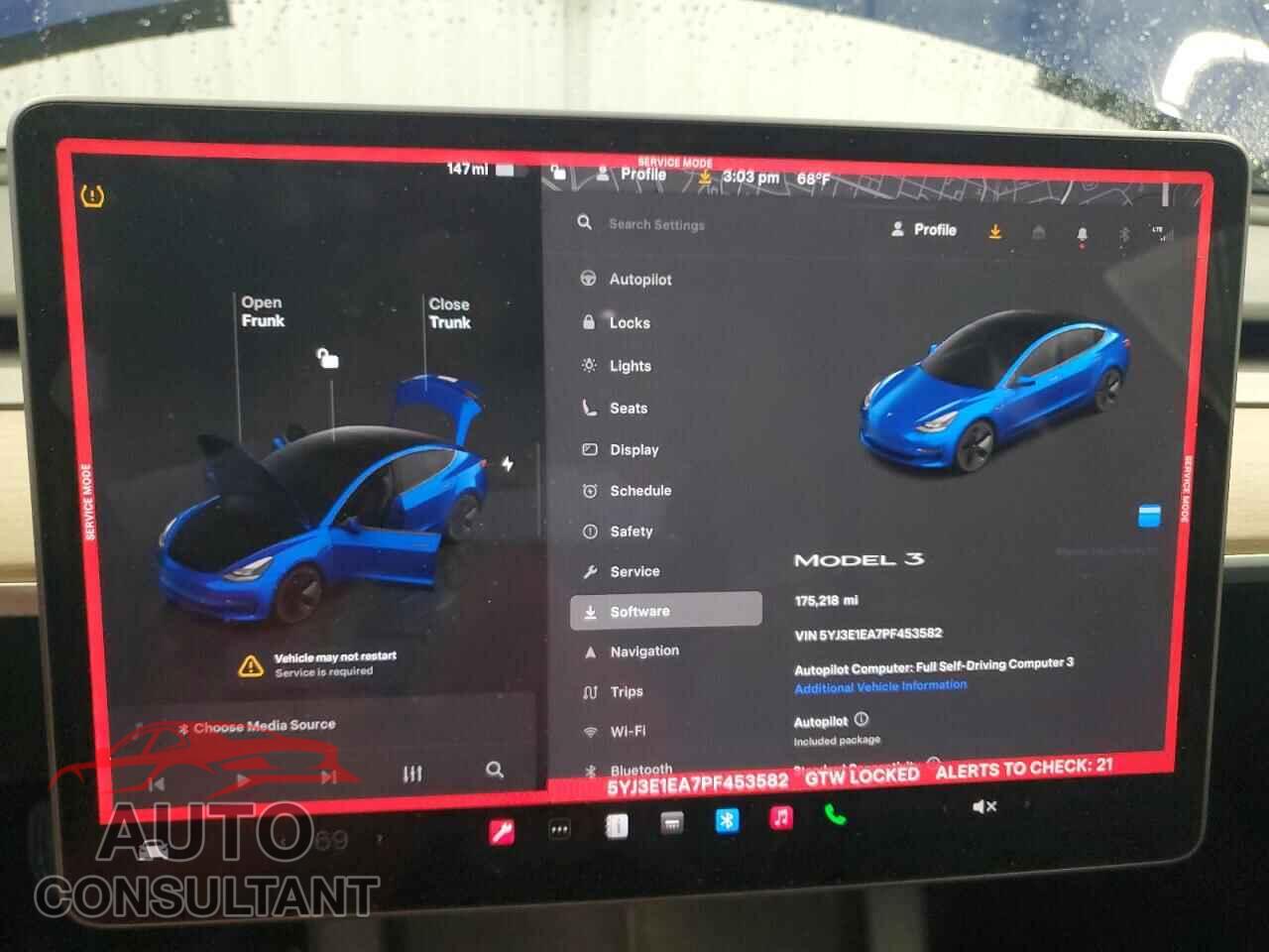 TESLA MODEL 3 2023 - 5YJ3E1EA7PF453582