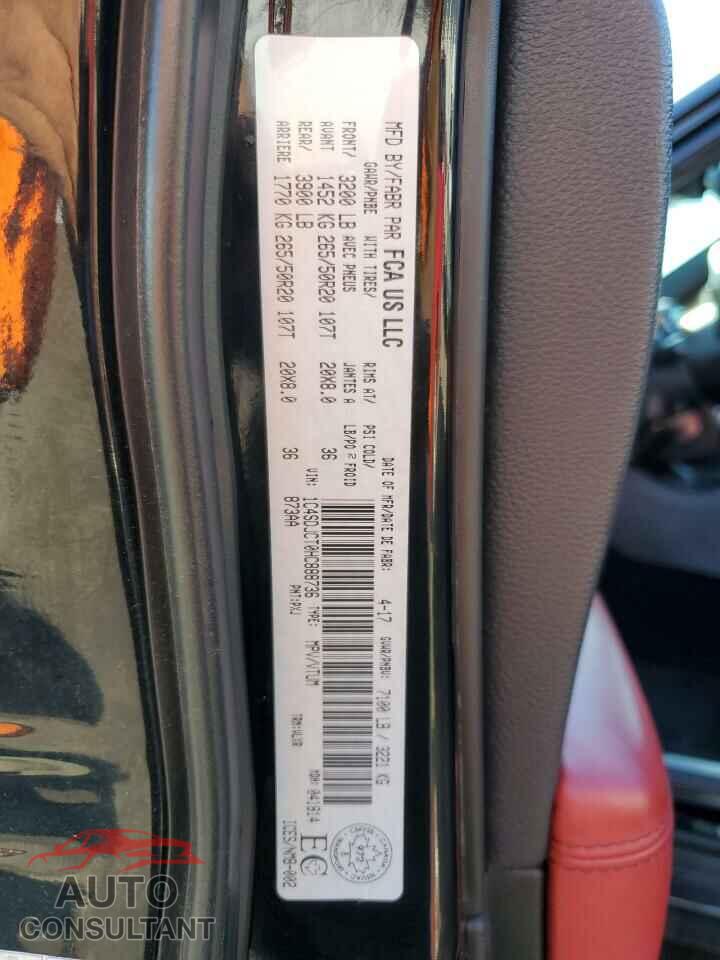 DODGE DURANGO 2017 - 1C4SDJCT0HC888736