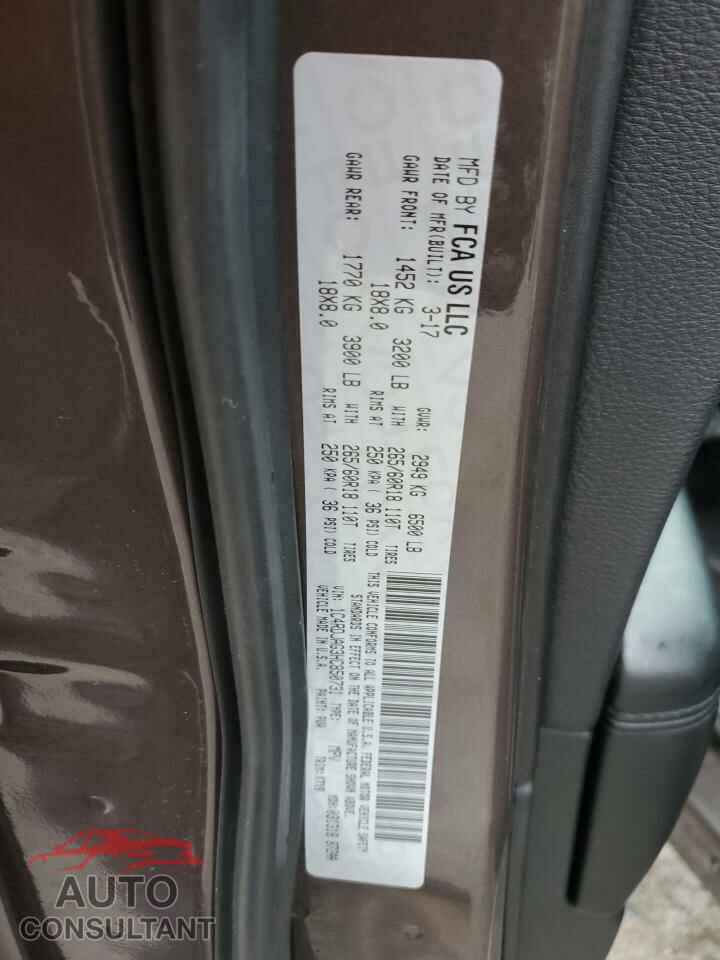 DODGE DURANGO 2017 - 1C4RDJAG3HC850731