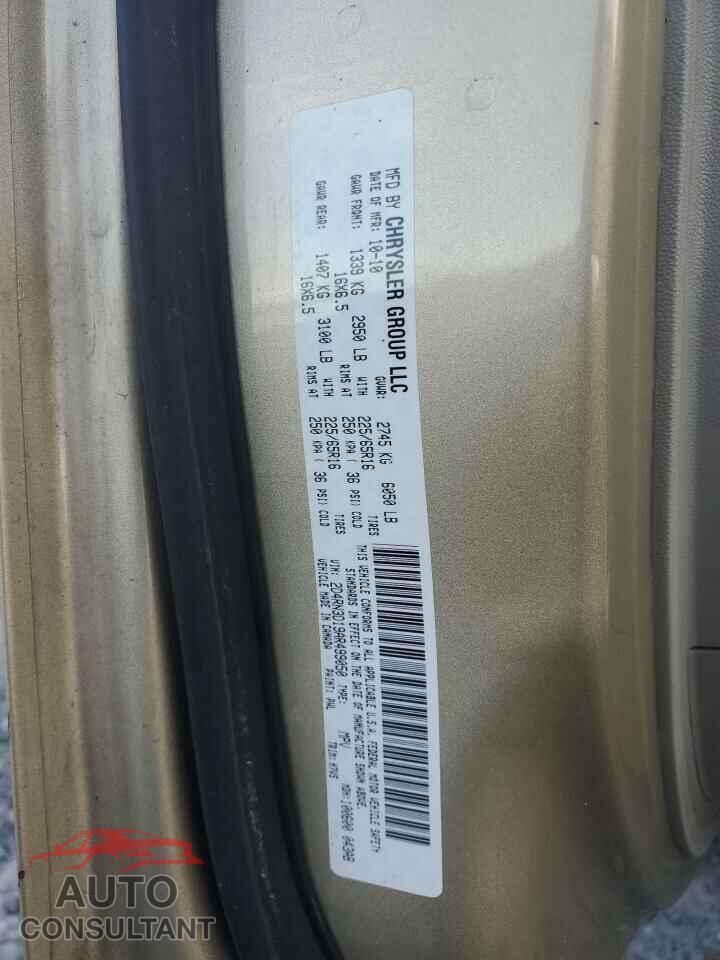 DODGE CARAVAN 2010 - 2D4RN3D19AR499050