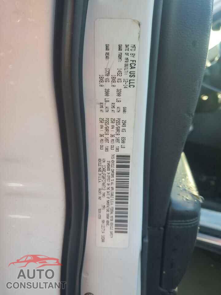 DODGE DURANGO 2015 - 1C4RDJFG0FC740712