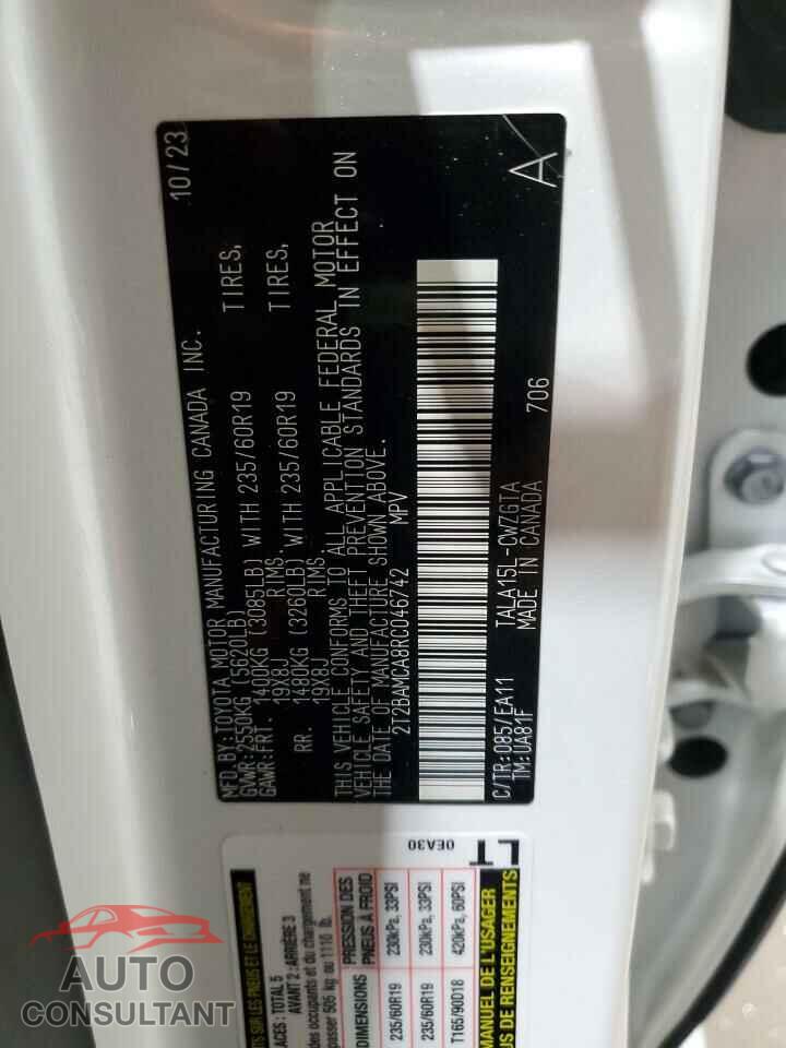 LEXUS RX350 2024 - 2T2BAMCA8RC046742