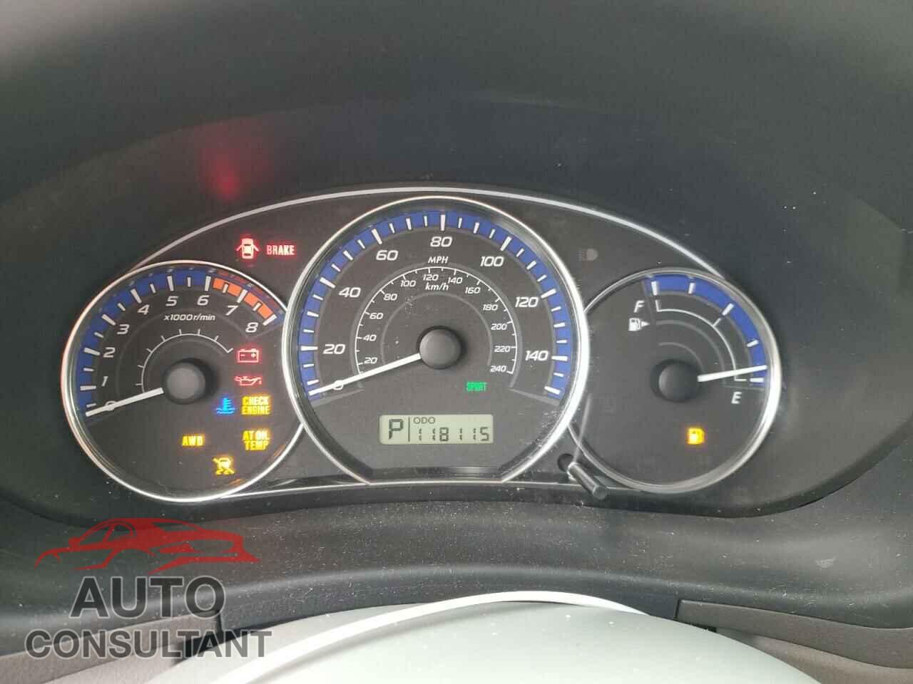 SUBARU FORESTER 2010 - JF2SH6BC6AH764791