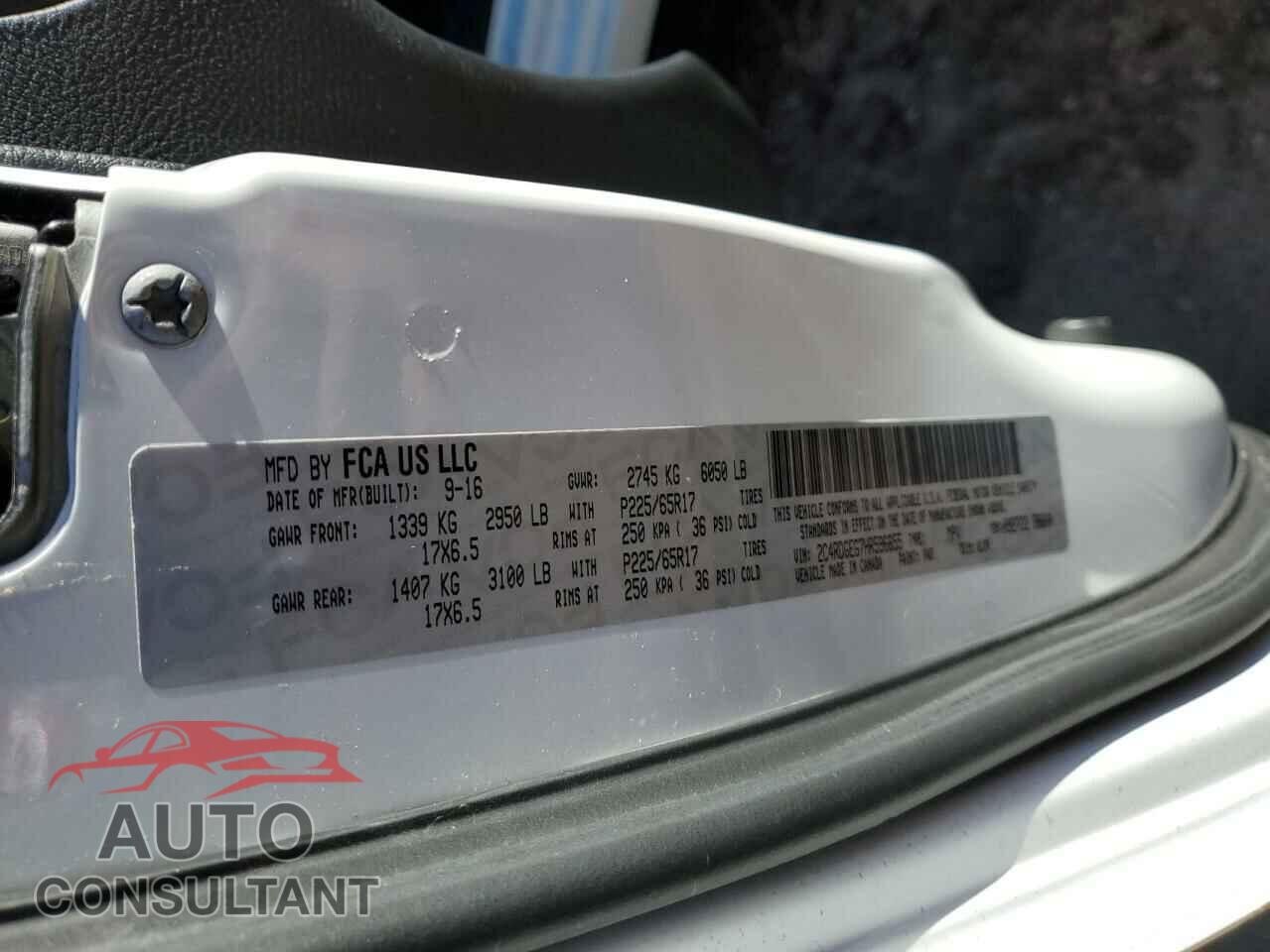 DODGE CARAVAN 2017 - 2C4RDGEG7HR596655