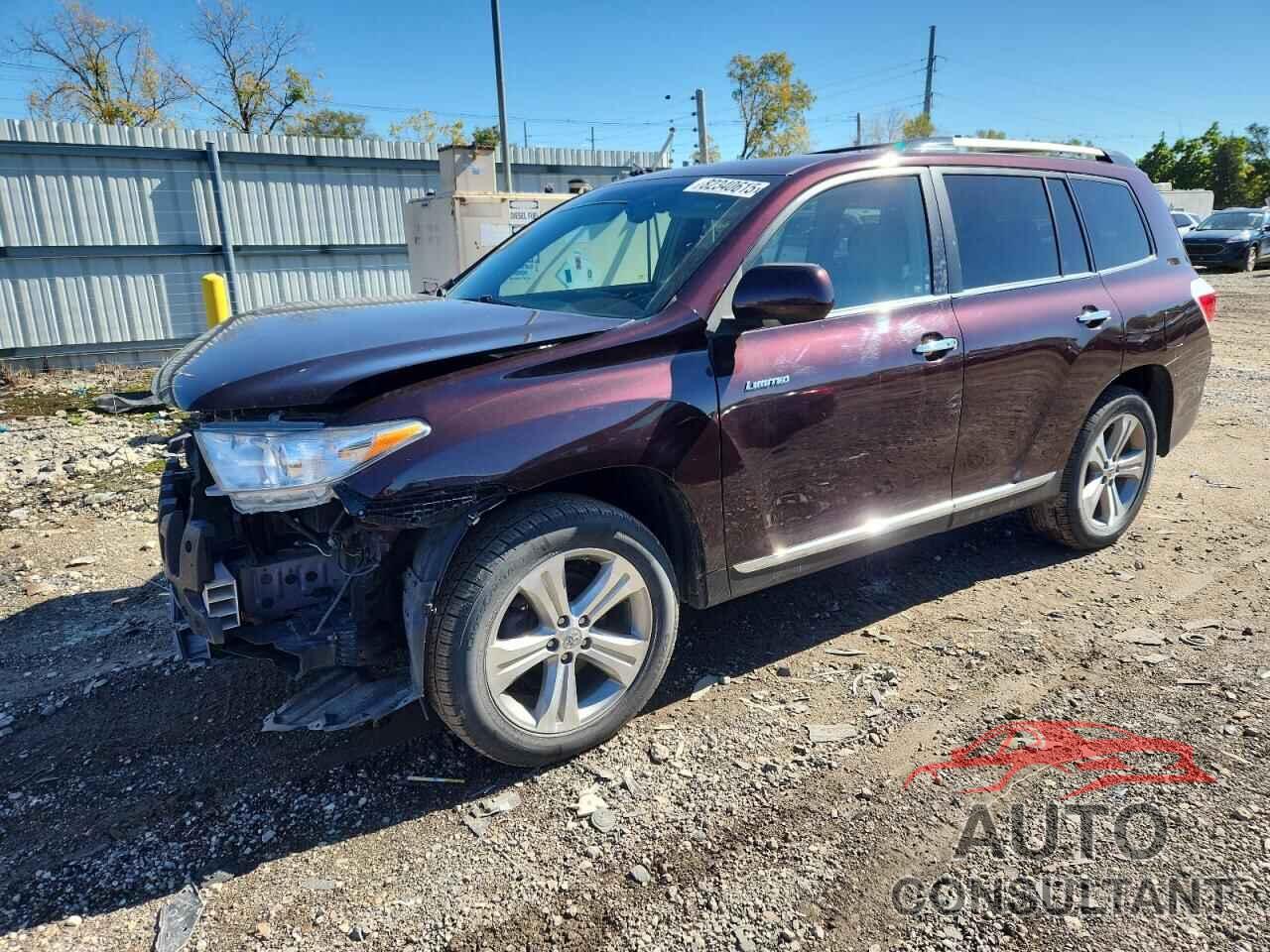 TOYOTA HIGHLANDER 2013 - 5TDDK3EHXDS258301