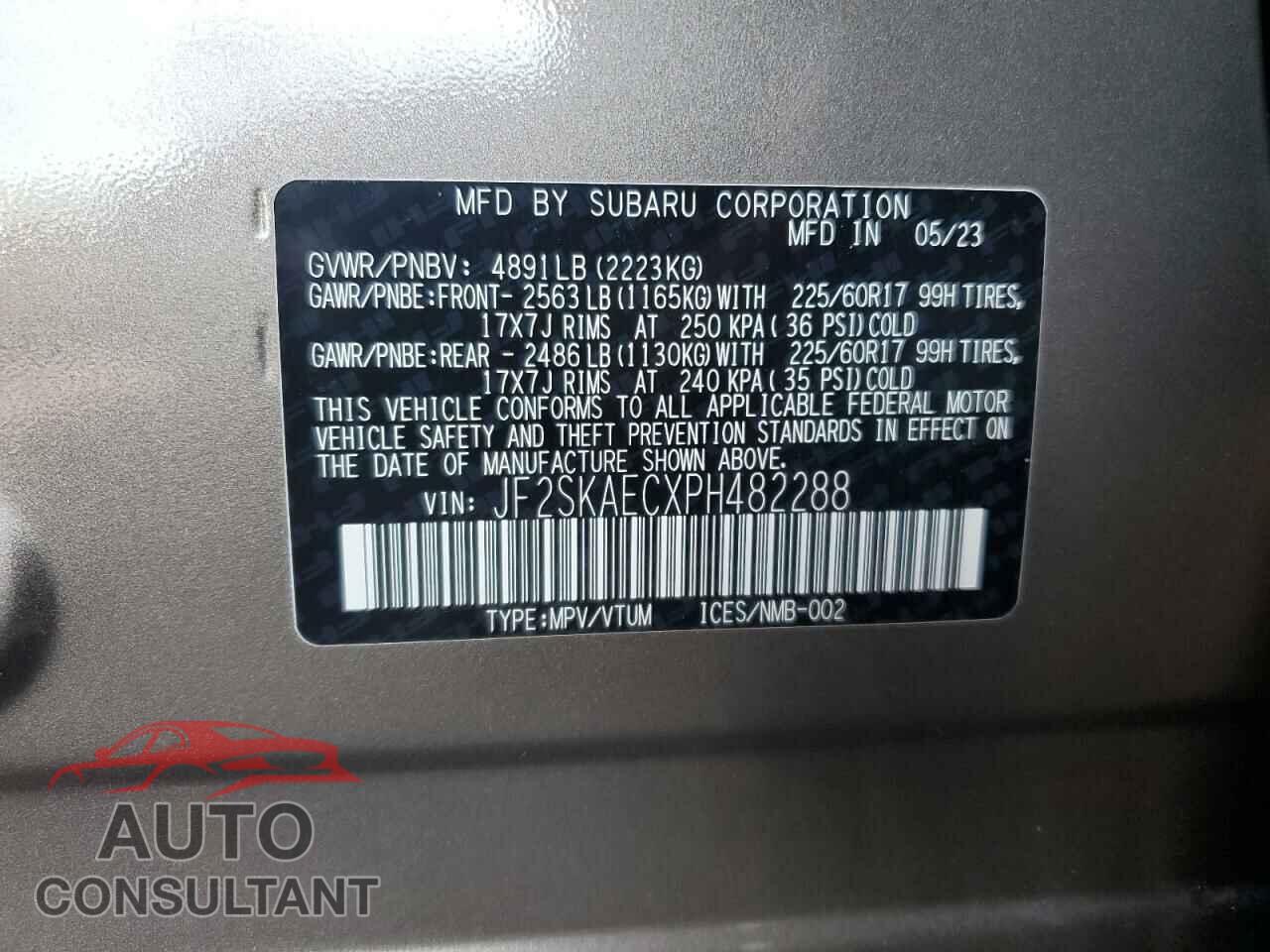 SUBARU FORESTER 2023 - JF2SKAECXPH482288