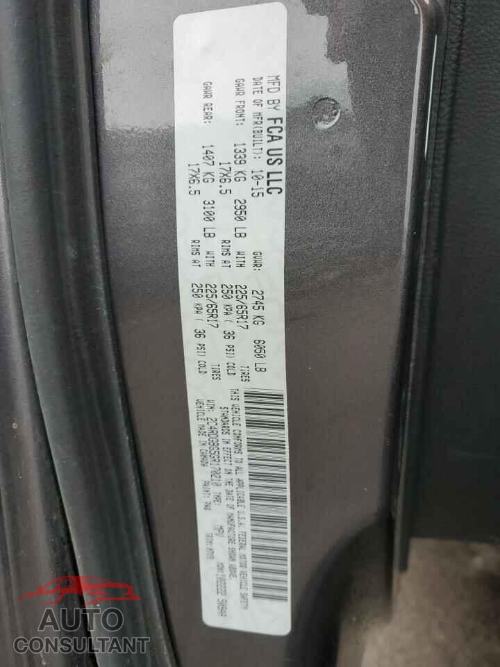 DODGE CARAVAN 2016 - 2C4RDGBG5GR170210