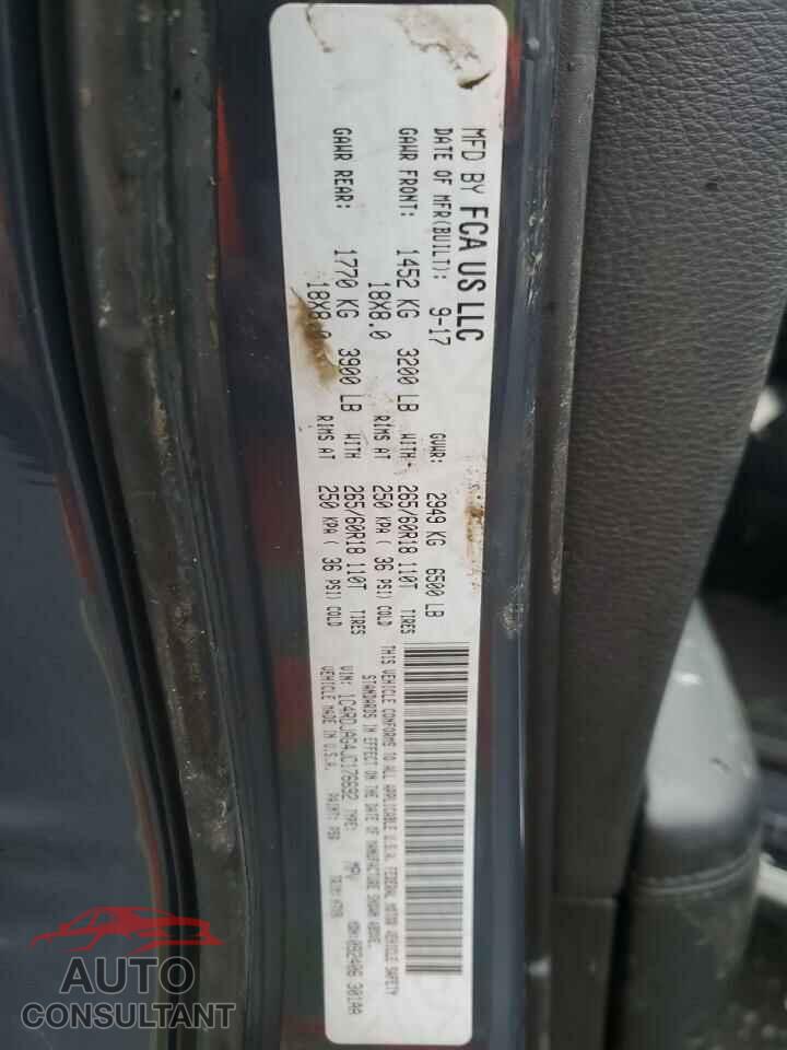 DODGE DURANGO 2018 - 1C4RDJAG4JC176692
