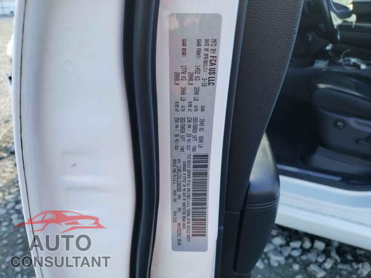DODGE DURANGO 2018 - 1C4RDJDG2JC362582