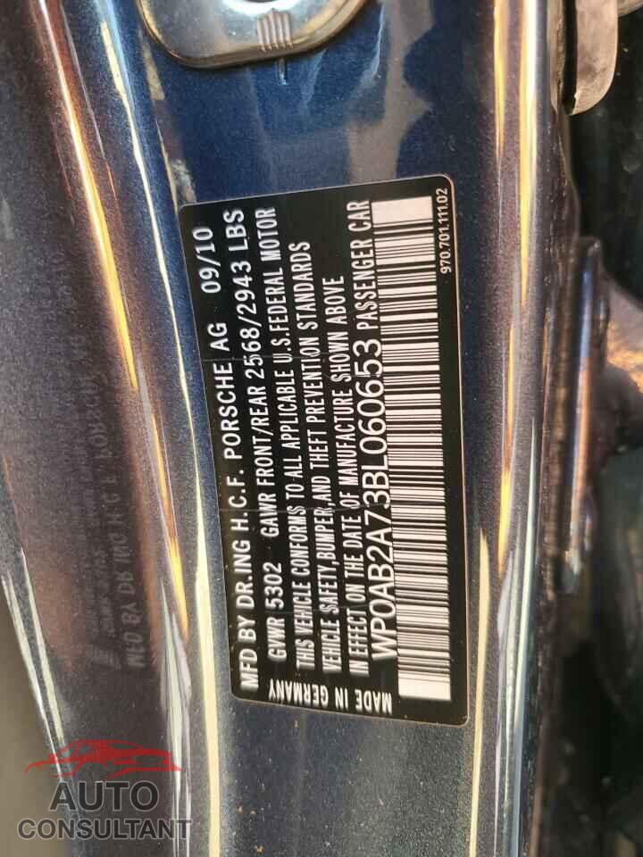 PORSCHE PANAMERA 2011 - WP0AB2A73BL060653