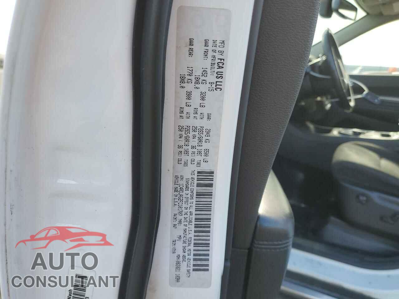 DODGE DURANGO 2015 - 1C4RDJAG2FC101707