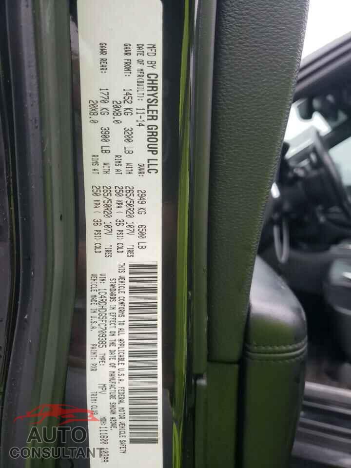 DODGE DURANGO 2015 - 1C4RDHDG5FC709385