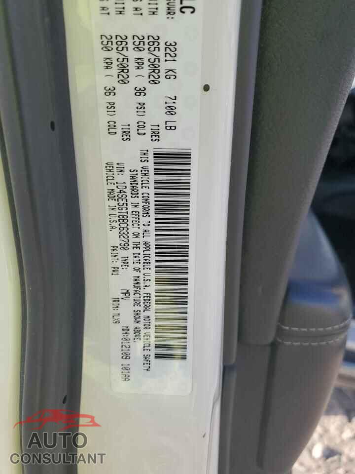 DODGE DURANGO 2011 - 1D4SE5GT8BC632790