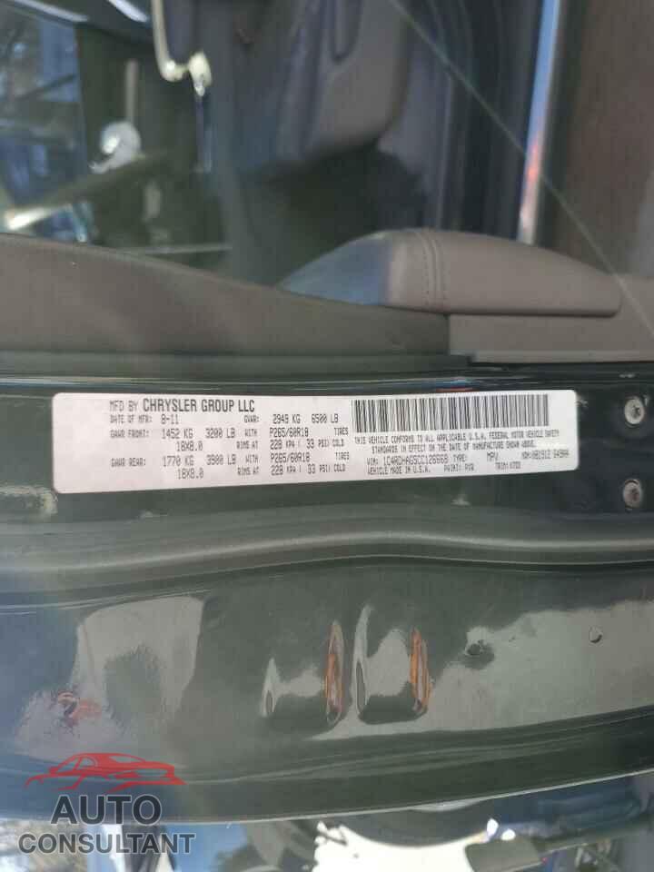 DODGE DURANGO 2012 - 1C4RDHAG5CC126668
