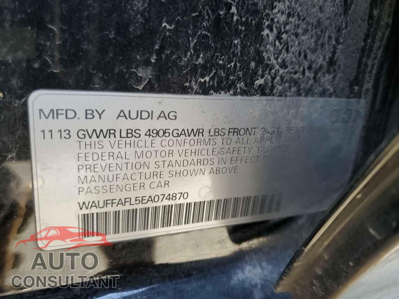 AUDI A4 2014 - WAUFFAFL5EA074870