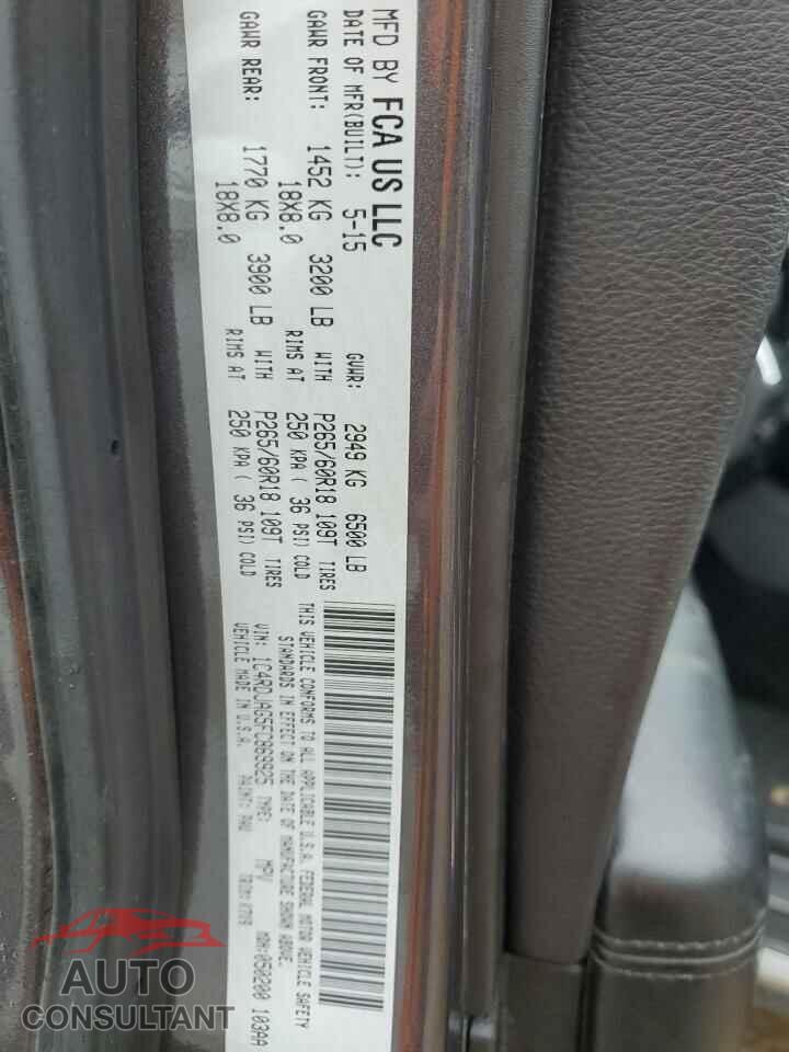 DODGE DURANGO 2015 - 1C4RDJAG5FC869925