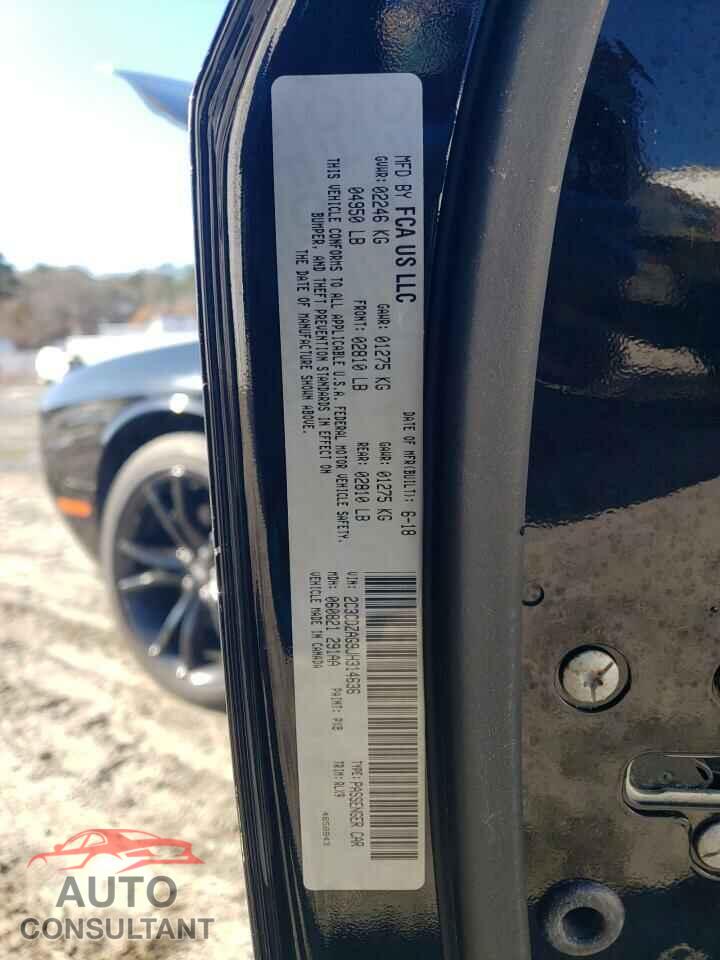 DODGE CHALLENGER 2018 - 2C3CDZAG9JH314636