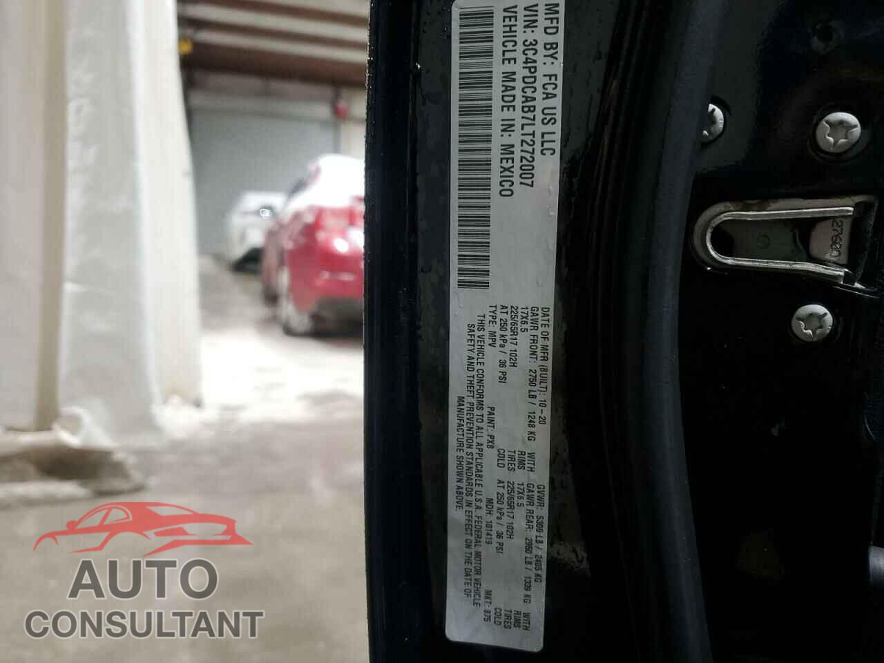 DODGE JOURNEY 2020 - 3C4PDCAB7LT272007