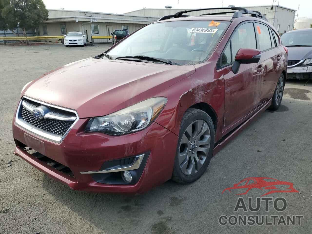 SUBARU IMPREZA 2015 - JF1GPAV67F8215498