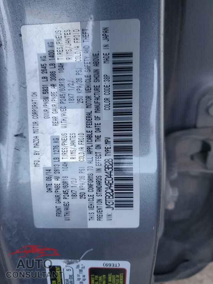 MAZDA CX-9 2014 - JM3TB2CA4E0443628