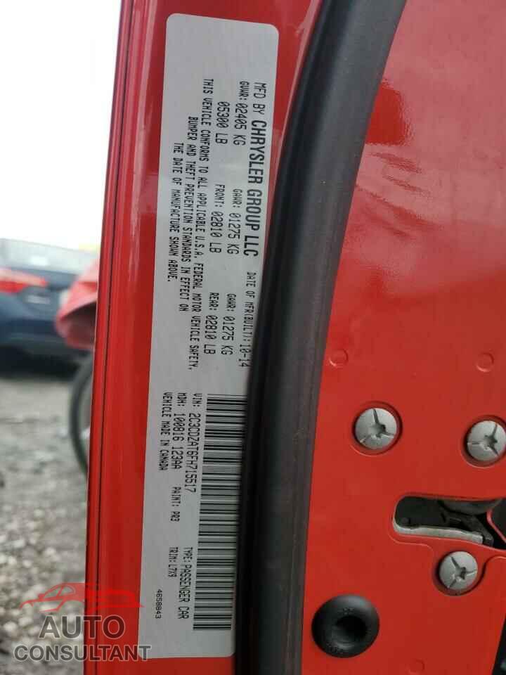 DODGE CHALLENGER 2015 - 2C3CDZAT6FH715517