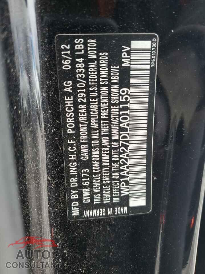 PORSCHE CAYENNE 2013 - WP1AA2A27DLA01159