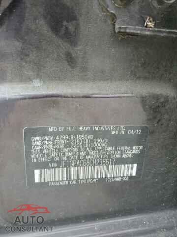 SUBARU IMPREZA 2012 - JF1GPAC68CH236617