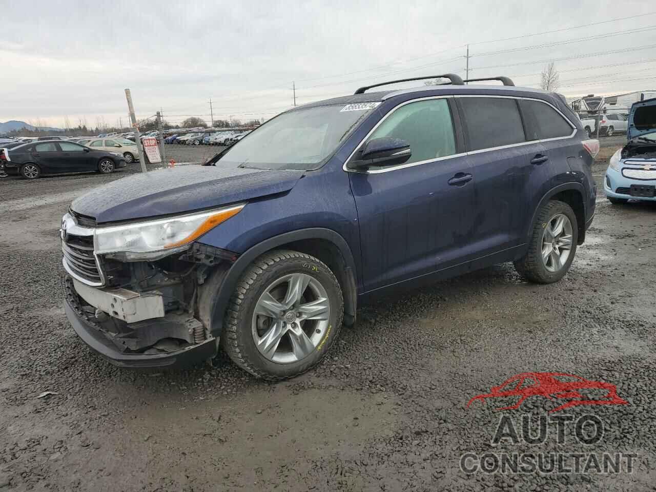 TOYOTA HIGHLANDER 2015 - 5TDDKRFH3FS123388