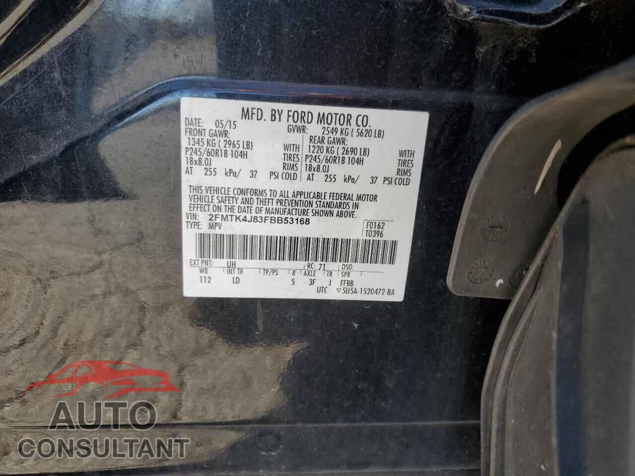 FORD EDGE 2015 - 2FMTK4J83FBB53168
