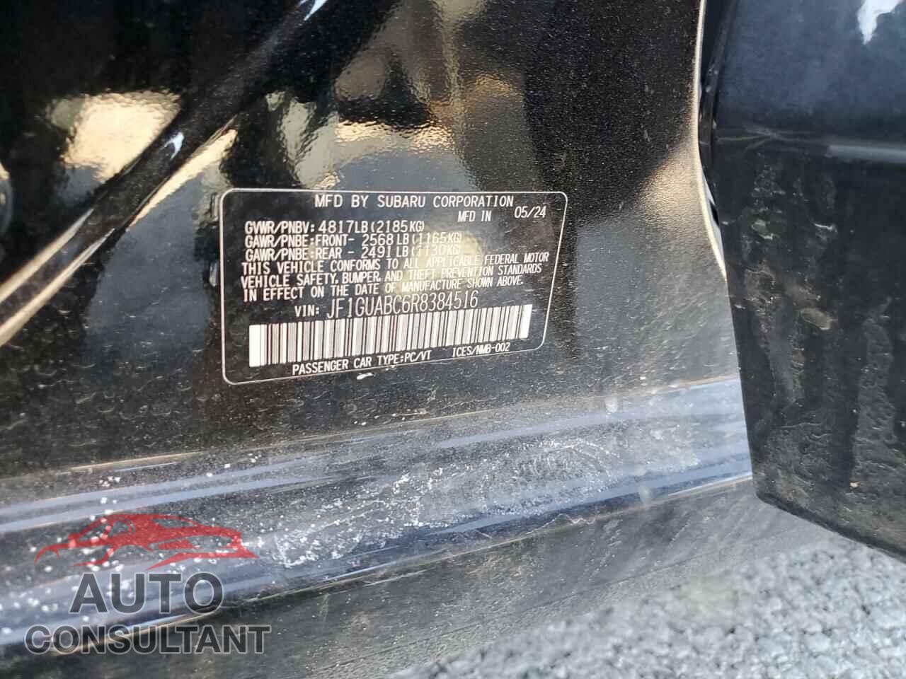 SUBARU IMPREZA 2024 - JF1GUABC6R8384516