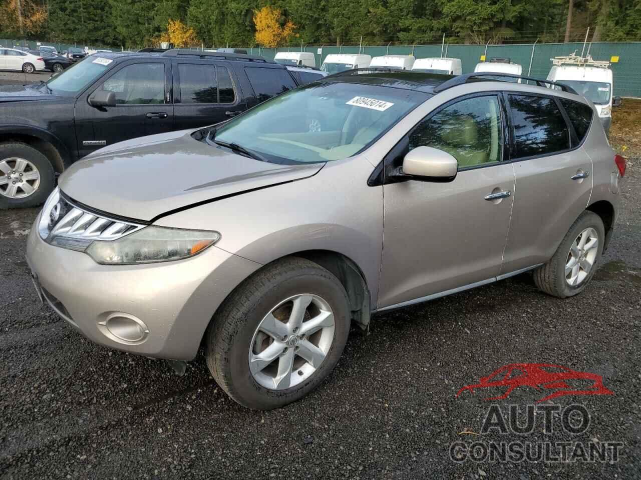 NISSAN MURANO 2009 - JN8AZ18W49W128605