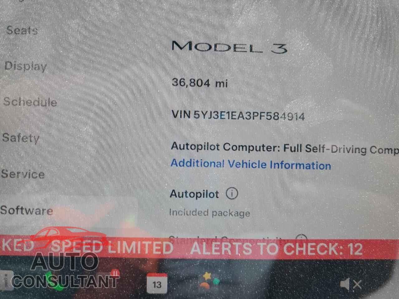 TESLA MODEL 3 2023 - 5YJ3E1EA3PF584914