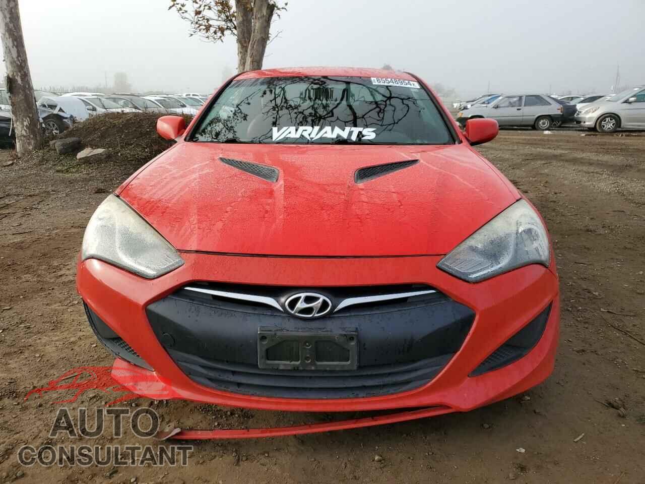 HYUNDAI GENESIS 2013 - KMHHT6KD9DU109855
