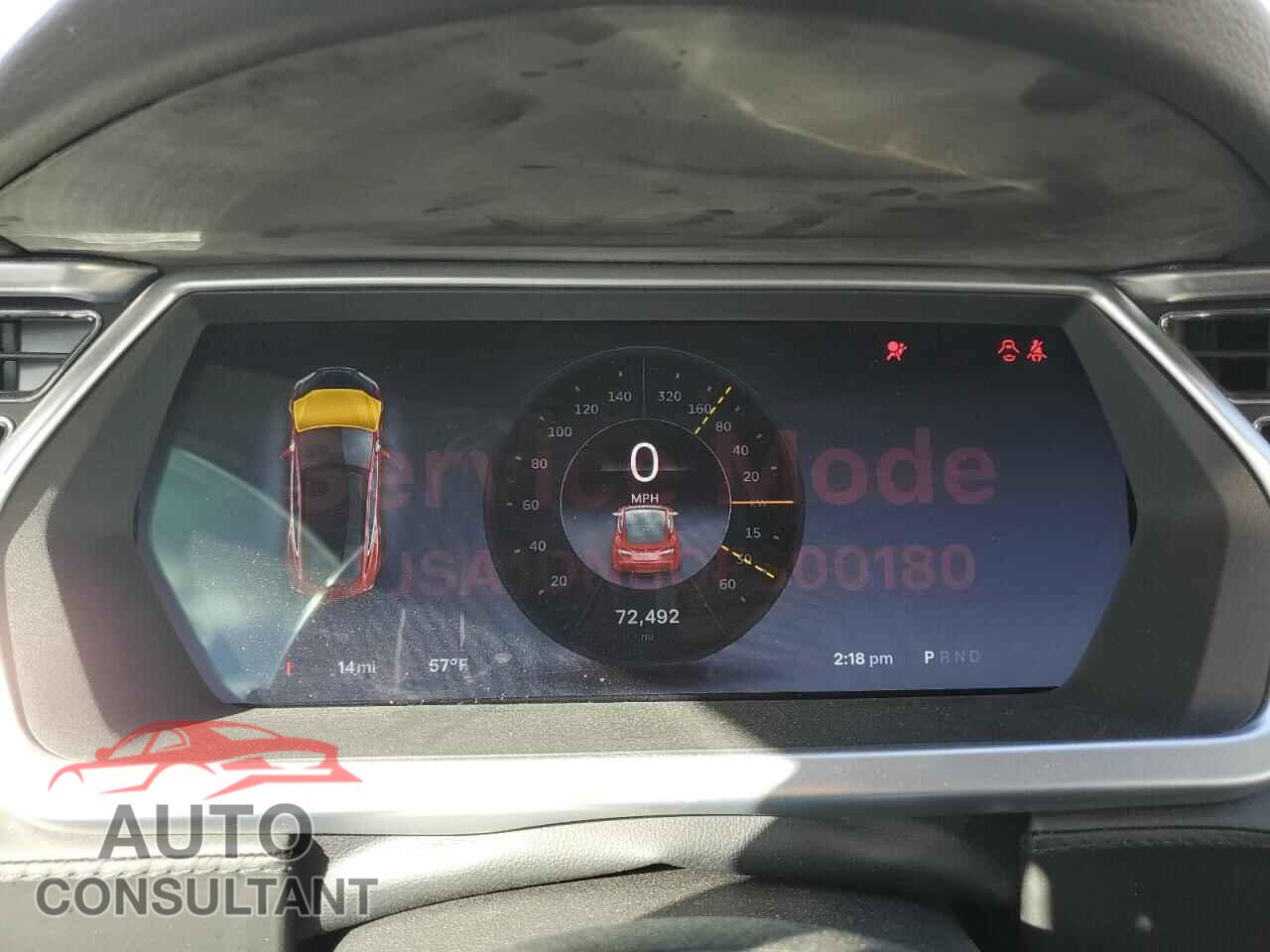 TESLA MODEL S 2012 - 5YJSA1DN8CFS00180