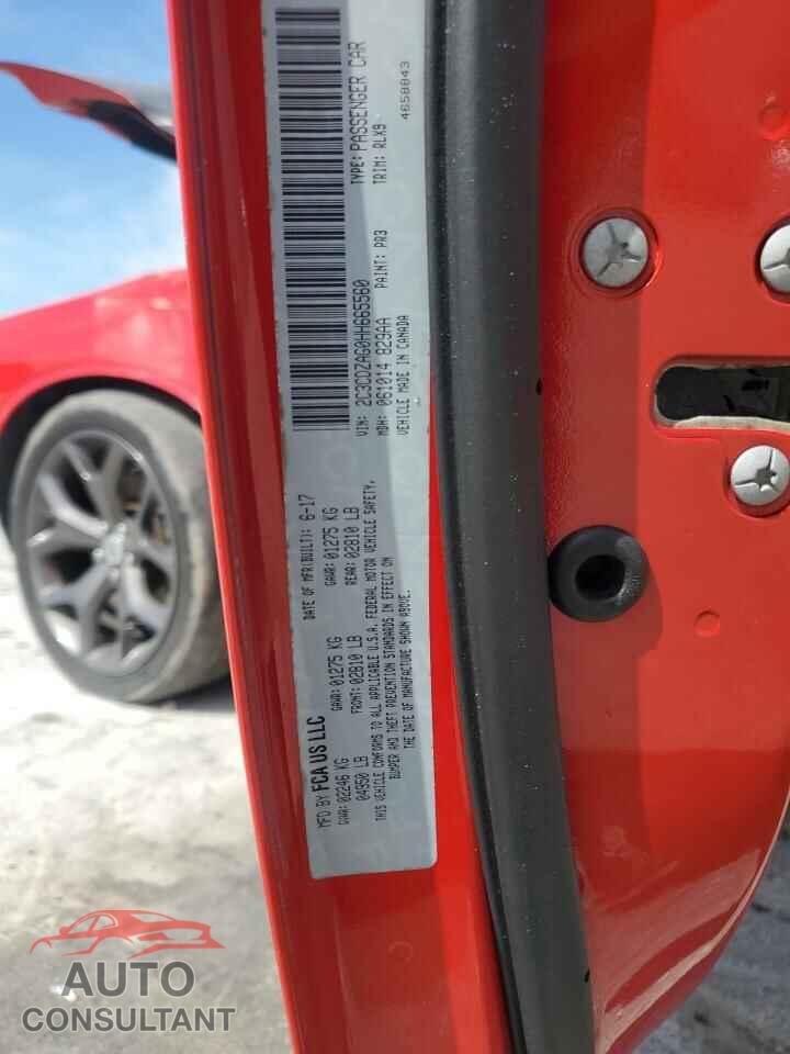 DODGE CHALLENGER 2017 - 2C3CDZAG0HH665560